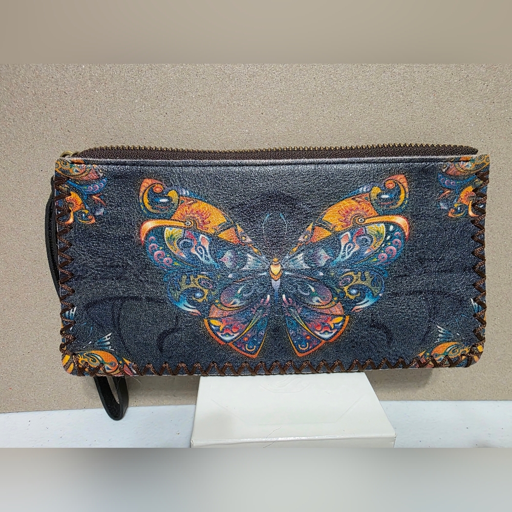 Source Unknown Multicolor Butterfly Women's Clutch